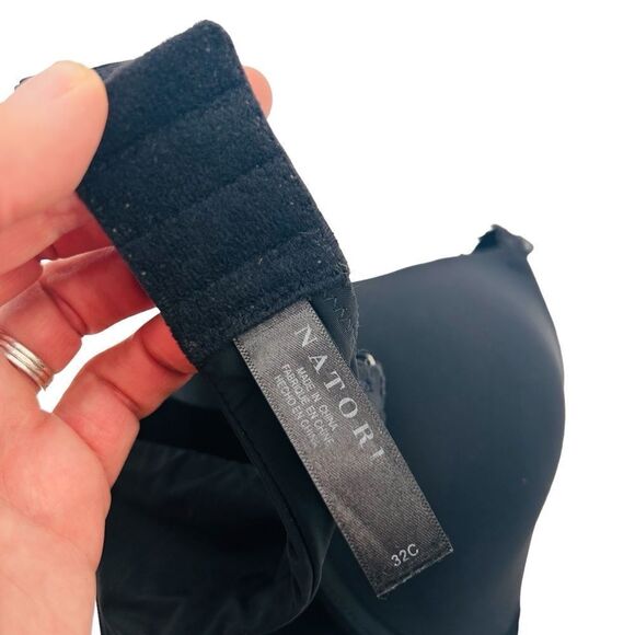 Natori black Pure Luxe Push-Up Underwire Bra size 32C - Picture 2 of 6